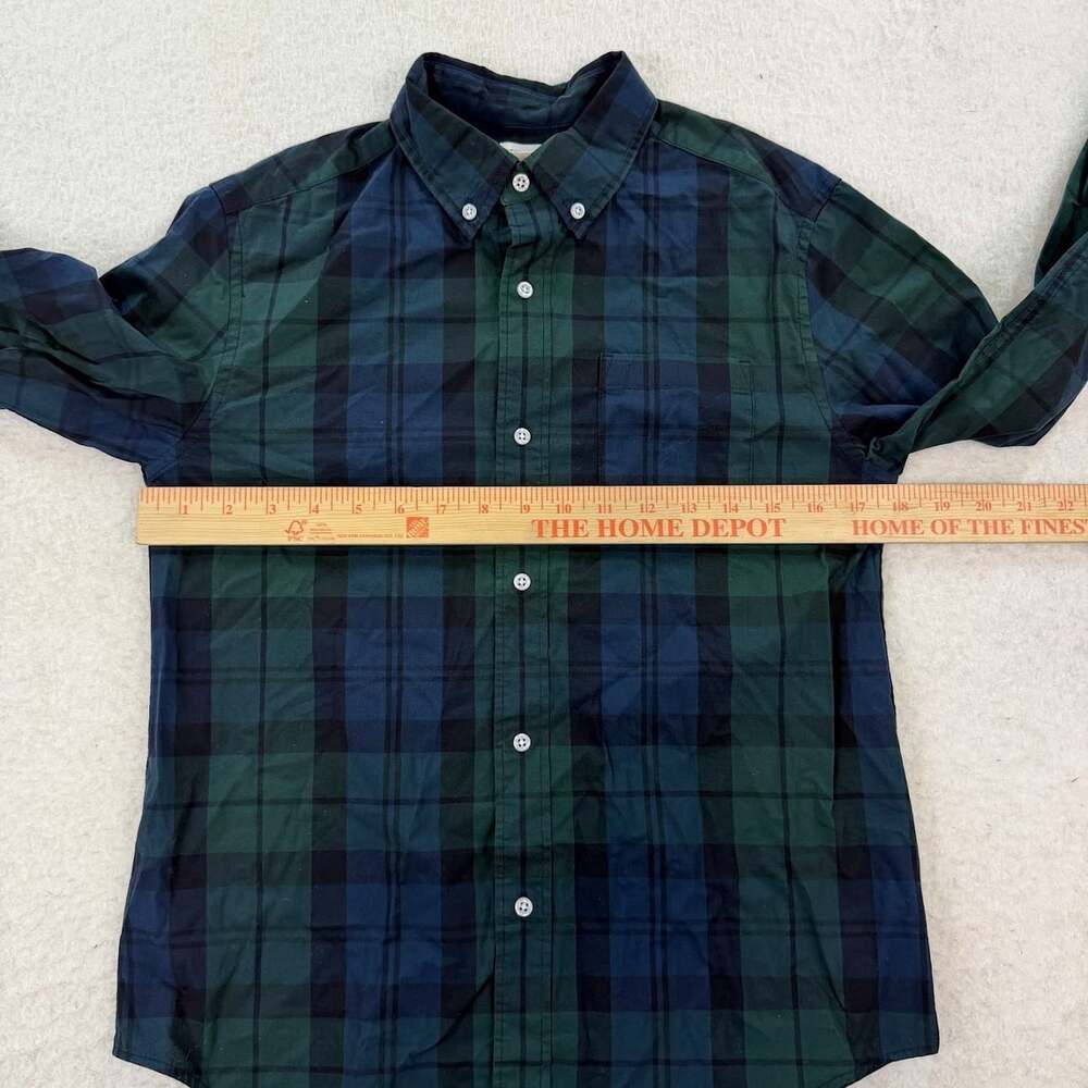NWT Crewcuts J. Crew Kid's Black Watch Plaid Long-Sleeve Button-Down Size 12 - Picture 4 of 6